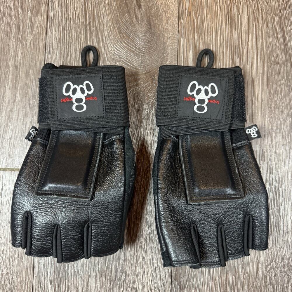 Triple 8 Hired Hands Fully Padded Gloves Wrist Guards Skate Protection Unisex Lg